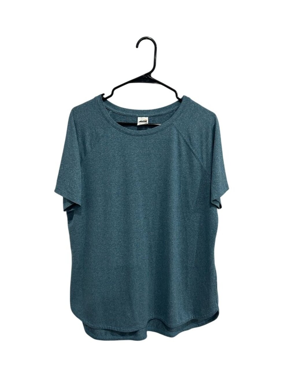 Avia Large Blue Short Sleeve Activewear T-Shirt Crew Neck Minimalist Clean Girl